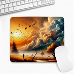 Nature Storm Painting Large Mousepad