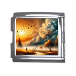 Nature Storm Painting Mega Link Italian Charm (18mm)