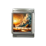 Nature Storm Painting Italian Charm (13mm)