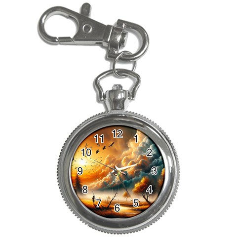 Nature Storm Painting Key Chain Watches from ArtsNow.com Front