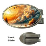 Nature Storm Painting Money Clips (Oval) 