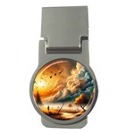 Nature Storm Painting Money Clips (Round) 
