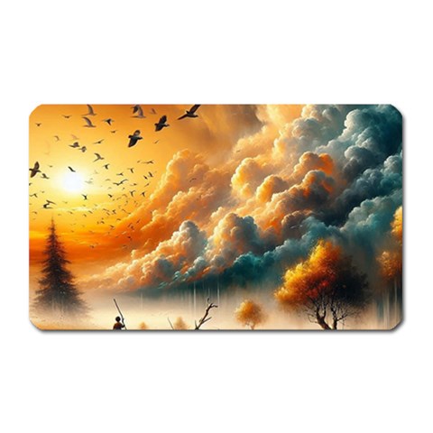 Nature Storm Painting Magnet (Rectangular) from ArtsNow.com Front