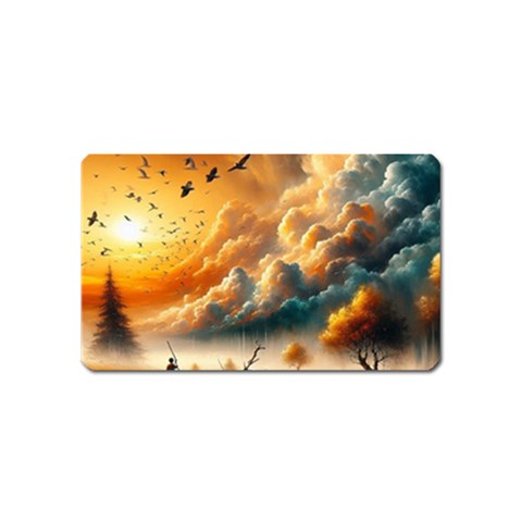 Nature Storm Painting Magnet (Name Card) from ArtsNow.com Front