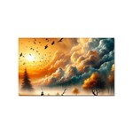 Nature Storm Painting Sticker Rectangular (10 pack)