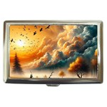 Nature Storm Painting Cigarette Money Case