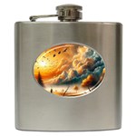 Nature Storm Painting Hip Flask (6 oz)