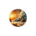 Nature Storm Painting Golf Ball Marker