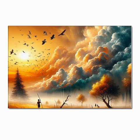 Nature Storm Painting Postcard 4 x 6  (Pkg of 10) from ArtsNow.com Front