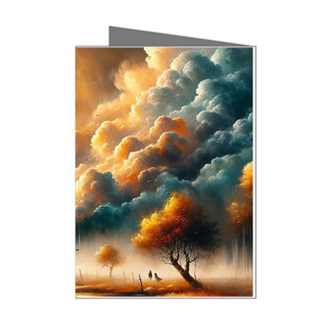 Nature Storm Painting Mini Greeting Cards (Pkg of 8) from ArtsNow.com Left