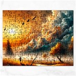 Nature Storm Painting Rectangular Jigsaw Puzzl