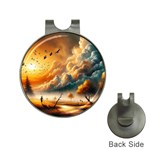 Nature Storm Painting Hat Clips with Golf Markers