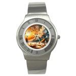 Nature Storm Painting Stainless Steel Watch