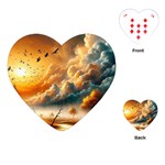 Nature Storm Painting Playing Cards Single Design (Heart)