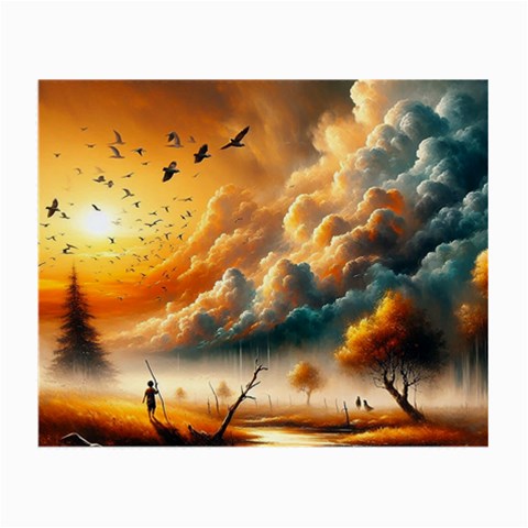 Nature Storm Painting Small Glasses Cloth (2 Sides) from ArtsNow.com Front