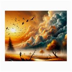 Nature Storm Painting Small Glasses Cloth (2 Sides)