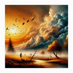 Nature Storm Painting Medium Glasses Cloth