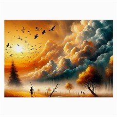 Nature Storm Painting Large Glasses Cloth (2 Sides) from ArtsNow.com Back