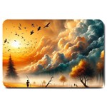 Nature Storm Painting Large Doormat