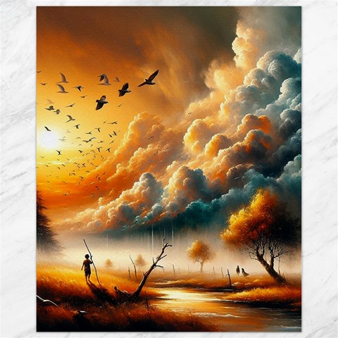 Nature Storm Painting Canvas 11  x 14  from ArtsNow.com 10.95 x13.48  Canvas - 1
