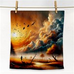 Nature Storm Painting Face Towel