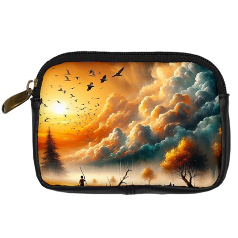 Nature Storm Painting Digital Camera Leather Case from ArtsNow.com Front