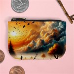 Nature Storm Painting Mini Coin Purse