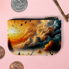 Nature Storm Painting Mini Coin Purse from ArtsNow.com Back