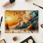 Nature Storm Painting Cosmetic Bag (Large)