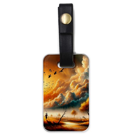 Nature Storm Painting Luggage Tag (one side) from ArtsNow.com Front