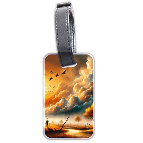 Nature Storm Painting Luggage Tag (two sides) from ArtsNow.com Front