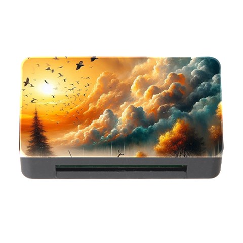 Nature Storm Painting Memory Card Reader with CF from ArtsNow.com Front