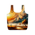 Nature Storm Painting Full Print Recycle Bag (S)