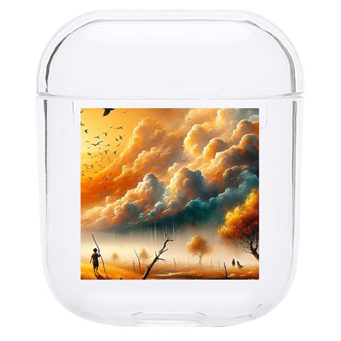 Nature Storm Painting Hard PC AirPods 1/2 Case from ArtsNow.com Front