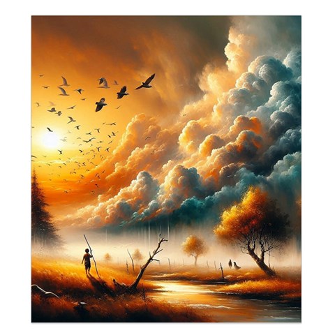 Nature Storm Painting Duvet Cover Double Side (King Size) from ArtsNow.com Front