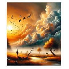 Nature Storm Painting Duvet Cover Double Side (California King Size) from ArtsNow.com Back