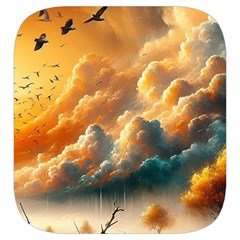 Nature Storm Painting Toiletries Pouch from ArtsNow.com Side Left