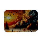 Nature Storm Painting Open Lid Metal Box (Silver)  