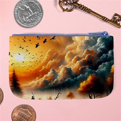 Nature Storm Painting Large Coin Purse from ArtsNow.com Back