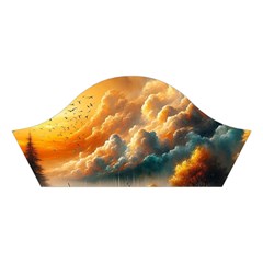 Nature Storm Painting Cotton Crop Top from ArtsNow.com Right Sleeve