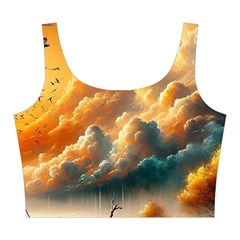 Nature Storm Painting Midi Sleeveless Dress from ArtsNow.com Top Front