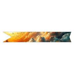 Nature Storm Painting Midi Wrap Pencil Skirt from ArtsNow.com Hem