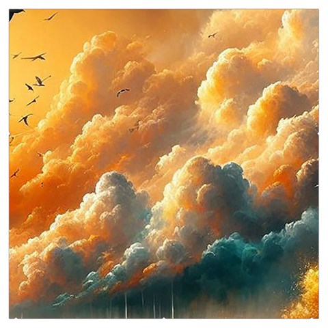 Nature Storm Painting Everyday Shoulder Bag with Pouch Bag from ArtsNow.com Front
