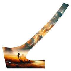 Nature Storm Painting Cross Back Hipster Bikini Set from ArtsNow.com Back Left