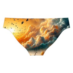 Nature Storm Painting Cross Back Hipster Bikini Set from ArtsNow.com Back Under