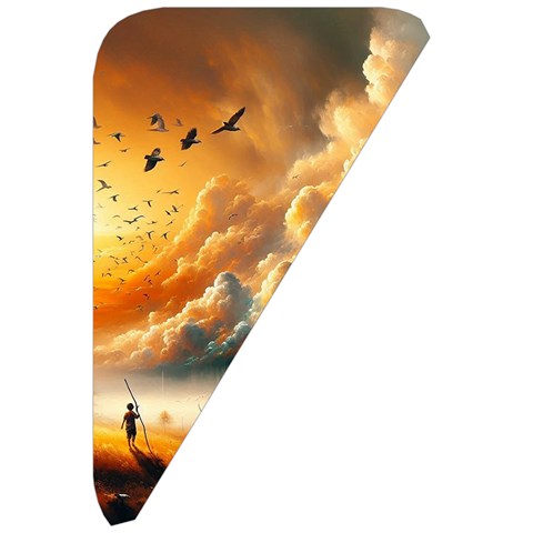 Nature Storm Painting Belt Pouch Bag (Large) from ArtsNow.com Front Right
