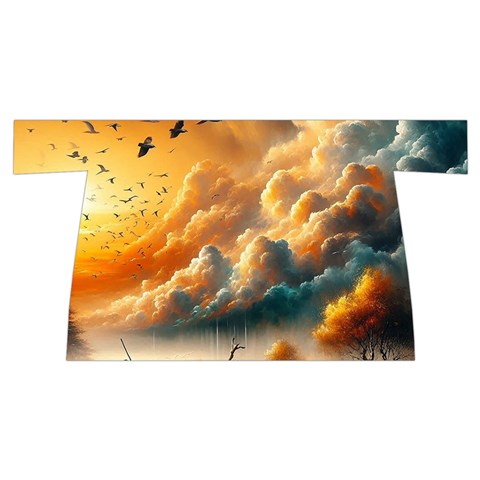 Nature Storm Painting Wristlet Pouch Bag (Small) from ArtsNow.com Front