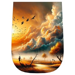 Nature Storm Painting Wristlet Pouch Bag (Small) from ArtsNow.com Right Side