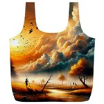 Nature Storm Painting Full Print Recycle Bag (XXXL)