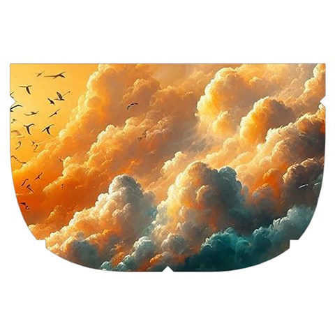 Nature Storm Painting Make Up Case (Small) from ArtsNow.com Side Left